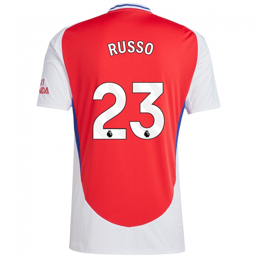 Kandiny Kinderen Alessia Russo #23 Rood Wit Thuisshirt Thuistenue 2024/25 T-Shirt