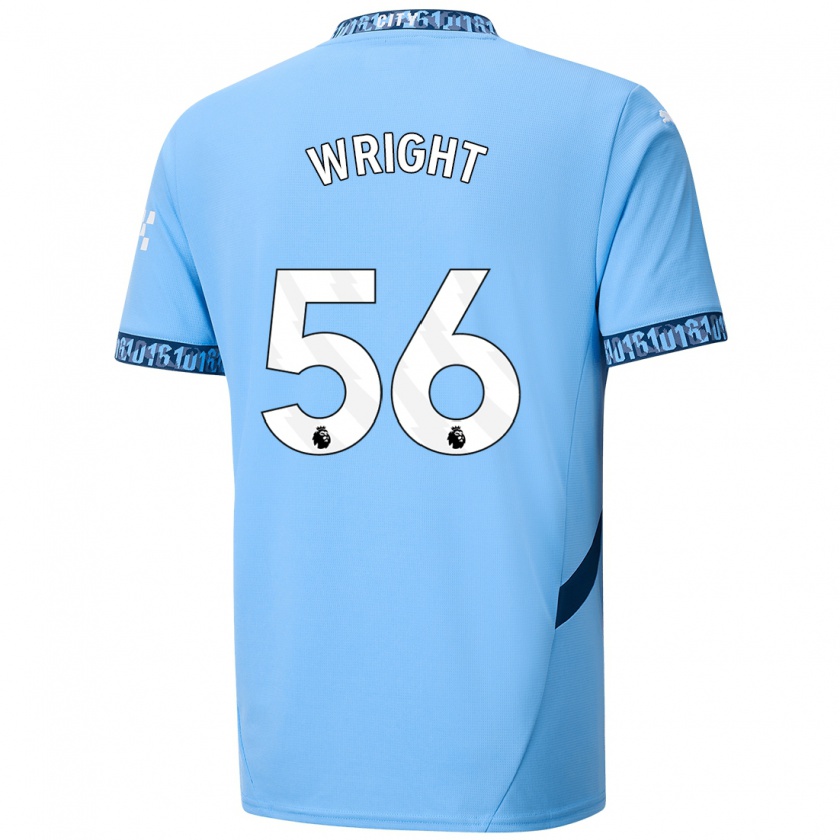 Kandiny Bambino Maglia Jacob Wright #56 Blu Navy Kit Gara Home 2024/25 Maglietta