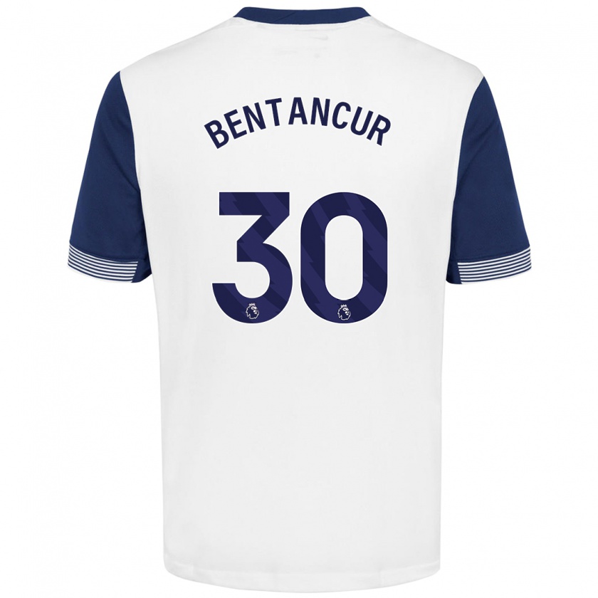 Kandiny Kinder Rodrigo Bentancur #30 Weiß Blau Heimtrikot Trikot 2024/25 T-Shirt Österreich