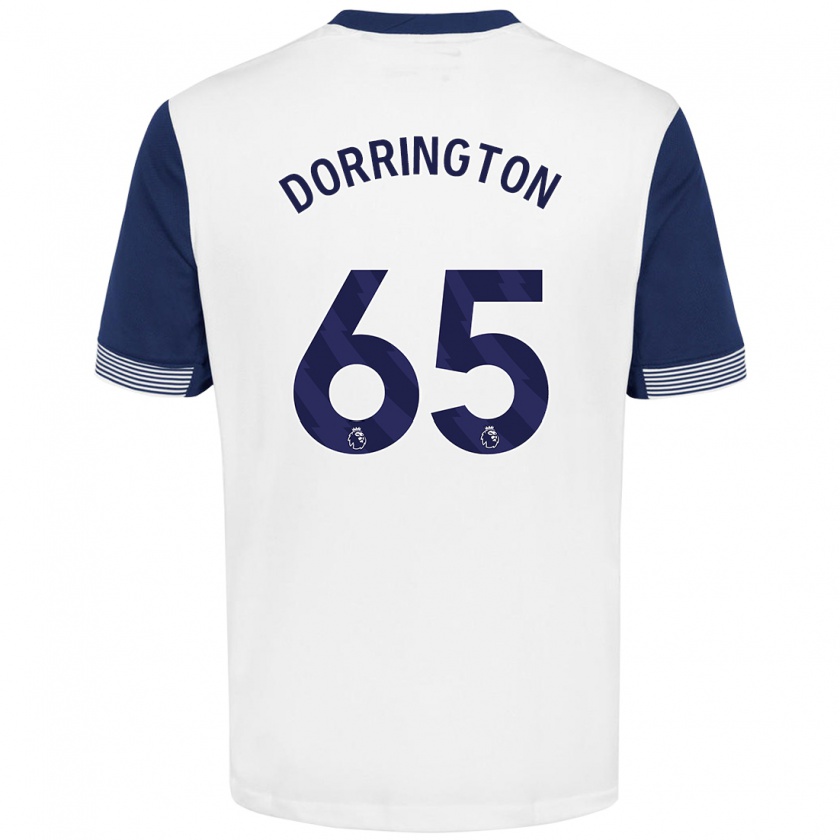 Kandiny Kinder Alfie Dorrington #65 Weiß Blau Heimtrikot Trikot 2024/25 T-Shirt Österreich