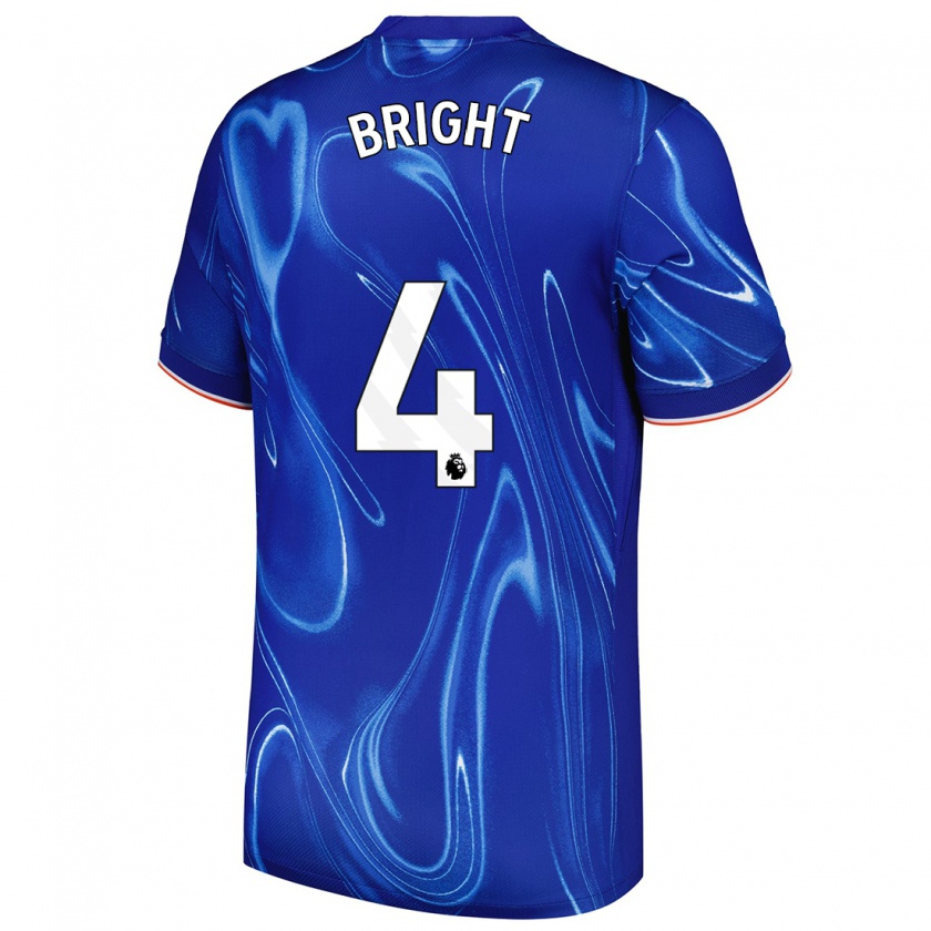 Kandiny Kinderen Millie Bright #4 Blauw Wit Thuisshirt Thuistenue 2024/25 T-Shirt