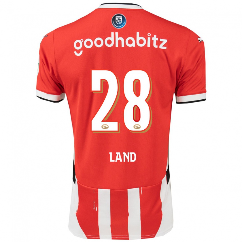 Kandiny Kinderen Tygo Land #28 Rood Wit Thuisshirt Thuistenue 2024/25 T-Shirt