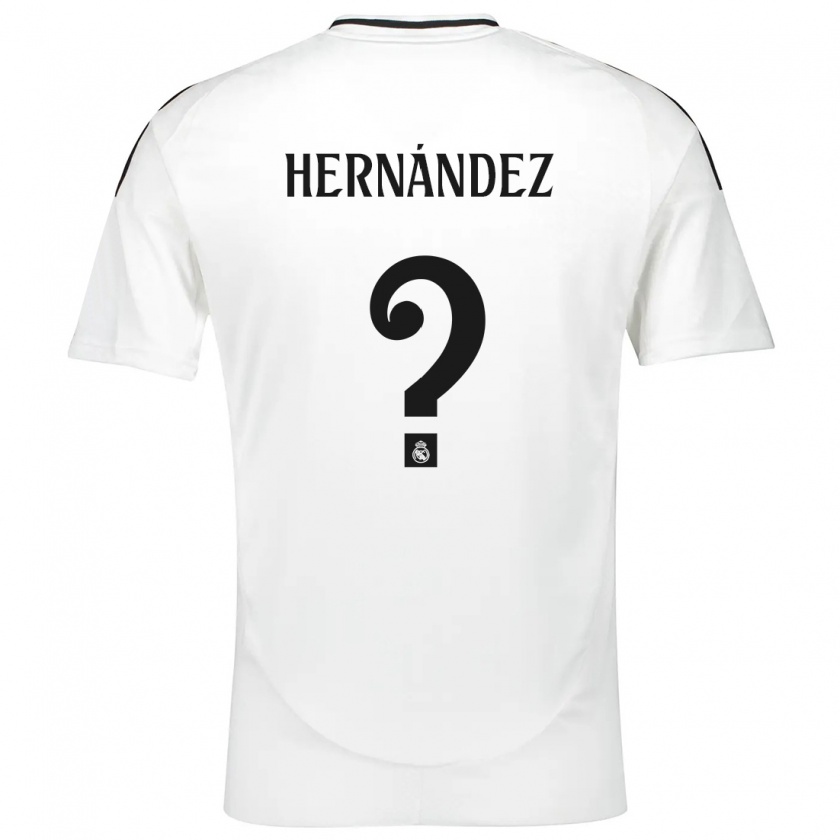 Kandiny Kinderen Enaitz Hernández #0 Wit Thuisshirt Thuistenue 2024/25 T-Shirt