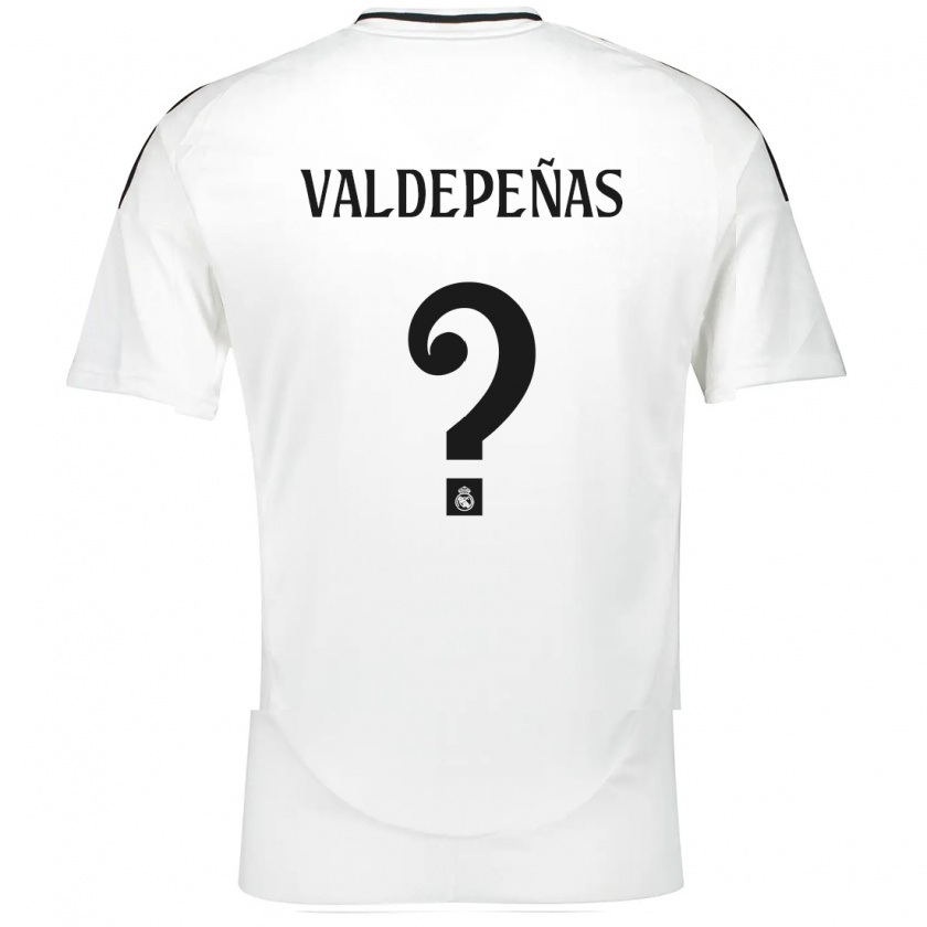 Kandiny Niño Camiseta Víctor Valdepeñas #0 Blanco 1ª Equipación 2024/25 La Camisa