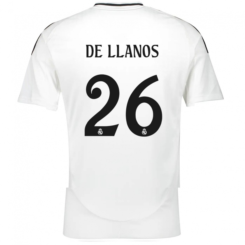 Kandiny Bambino Maglia Hugo De Llanos #26 Bianco Kit Gara Home 2024/25 Maglietta