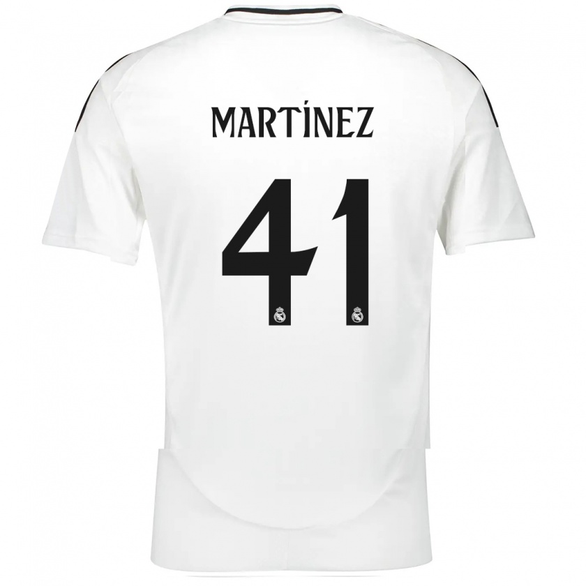 Kandiny Kinderen Joan Martínez #41 Wit Thuisshirt Thuistenue 2024/25 T-Shirt België