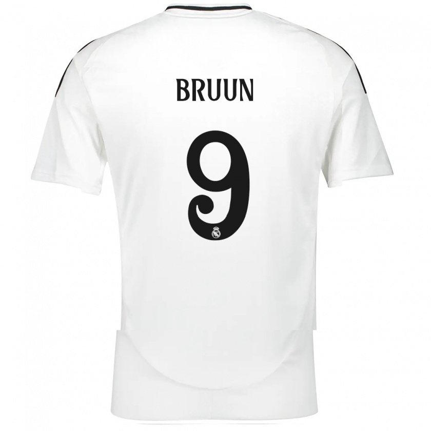 Kandiny Kinderen Signe Bruun #9 Wit Thuisshirt Thuistenue 2024/25 T-Shirt België