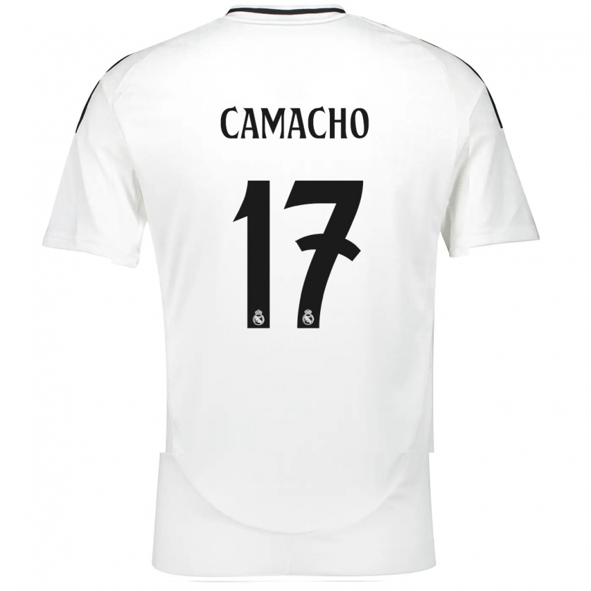 Kandiny Kinderen Carla Camacho #17 Wit Thuisshirt Thuistenue 2024/25 T-Shirt