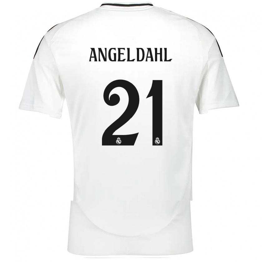 Kandiny Kinder Filippa Angeldahl #21 Weiß Heimtrikot Trikot 2024/25 T-Shirt Österreich