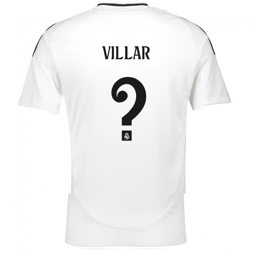 Kandiny Kinder Javi Villar #0 Weiß Heimtrikot Trikot 2024/25 T-Shirt Österreich