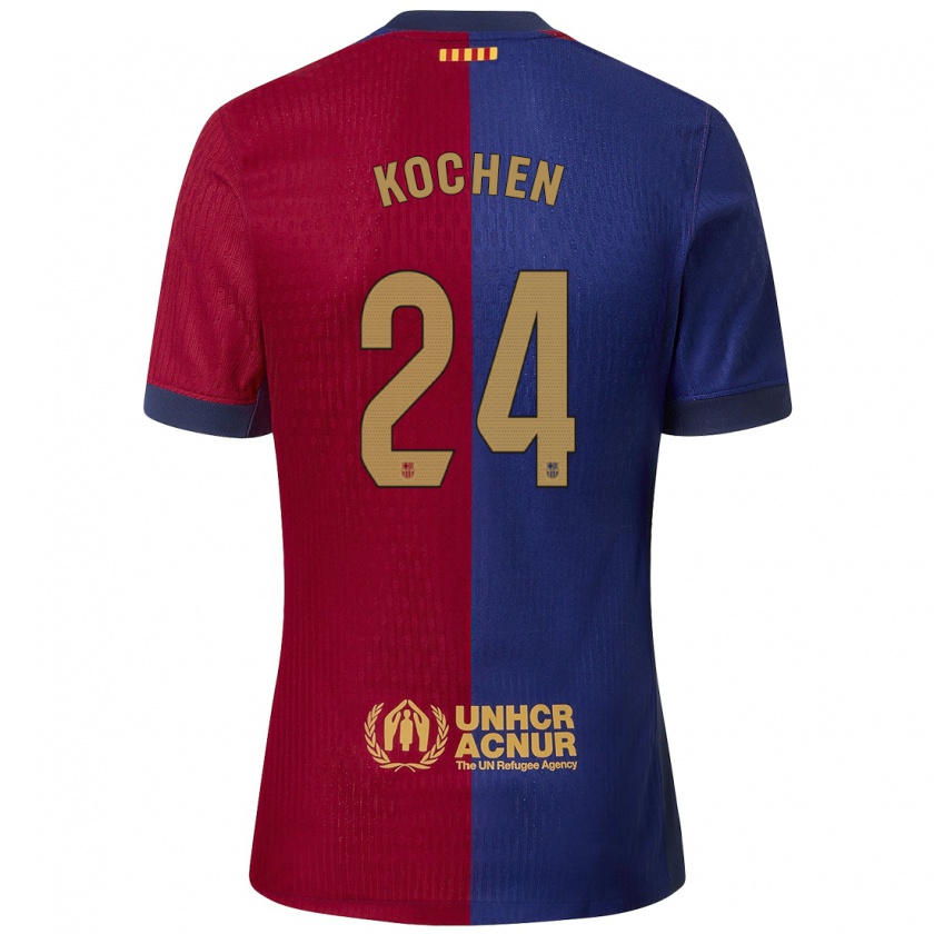 Kandiny Kinderen Diego Kochen #24 Blauw Rood Thuisshirt Thuistenue 2024/25 T-Shirt