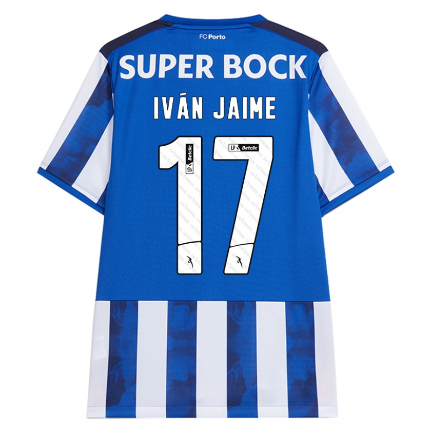 Kandiny Bambino Maglia Iván Jaime #17 Blu Bianco Kit Gara Home 2024/25 Maglietta