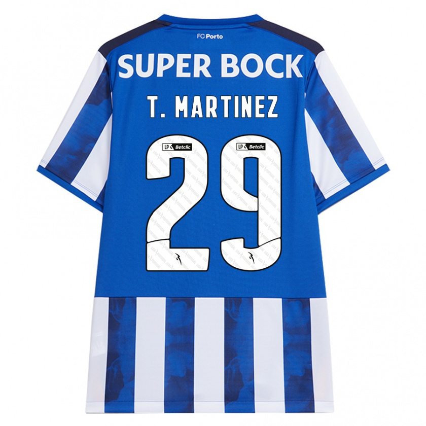 Kandiny Bambino Maglia Toni Martínez #29 Blu Bianco Kit Gara Home 2024/25 Maglietta