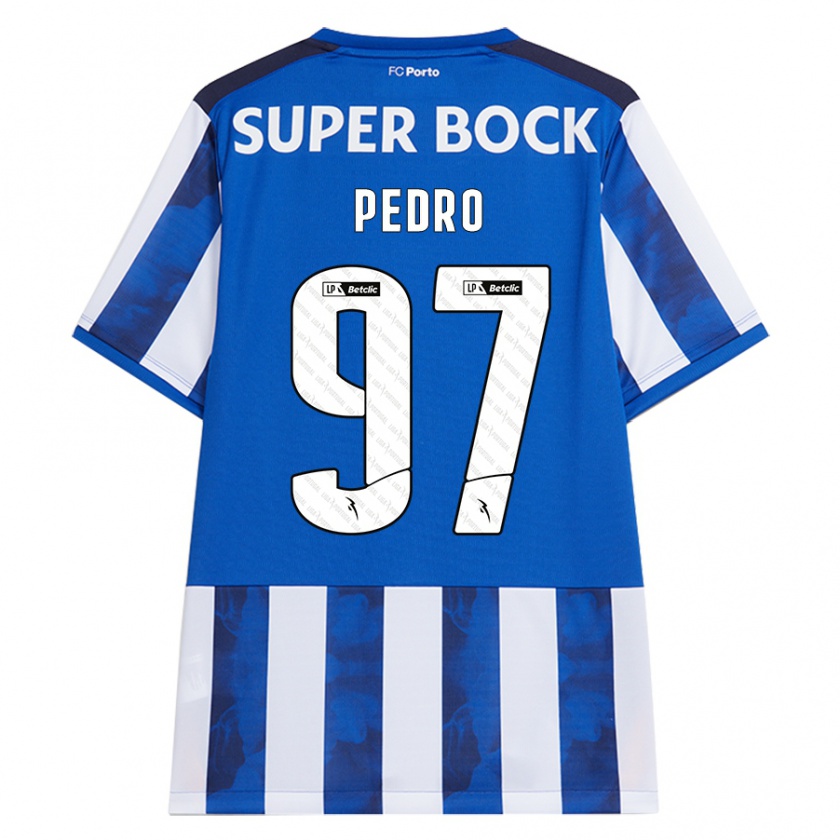 Kandiny Bambino Maglia Zé Pedro #97 Blu Bianco Kit Gara Home 2024/25 Maglietta