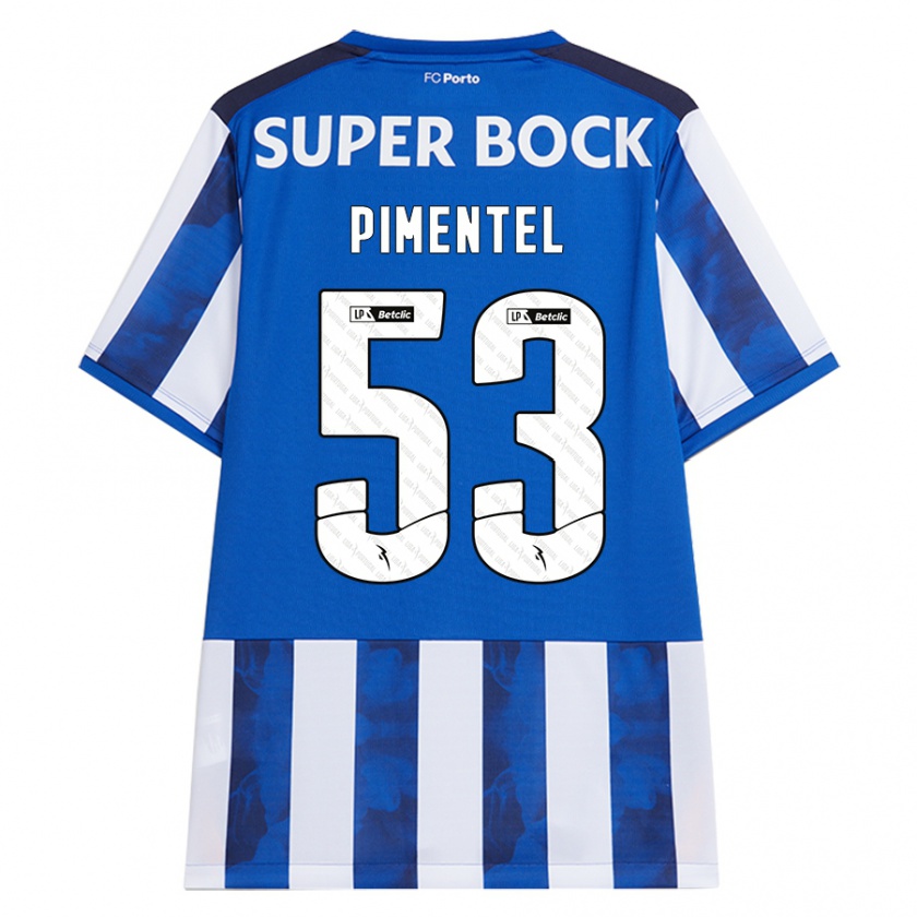 Kandiny Bambino Maglia Eric Pimentel #53 Blu Bianco Kit Gara Home 2024/25 Maglietta