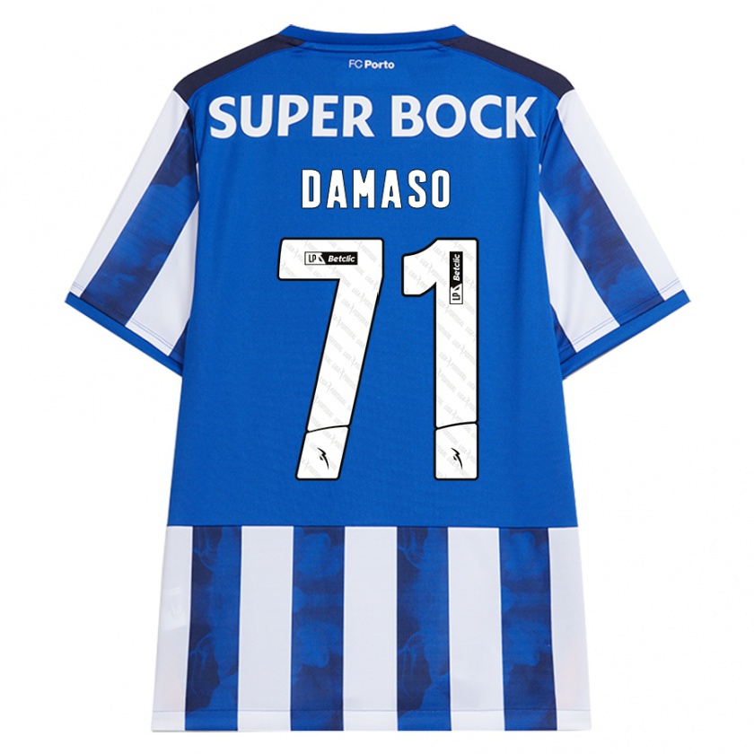 Kandiny Bambino Maglia Nico Damaso #71 Blu Bianco Kit Gara Home 2024/25 Maglietta