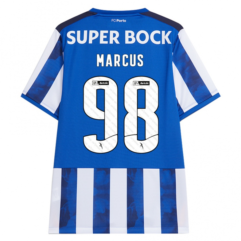 Kandiny Bambino Maglia Abraham Marcus #98 Blu Bianco Kit Gara Home 2024/25 Maglietta