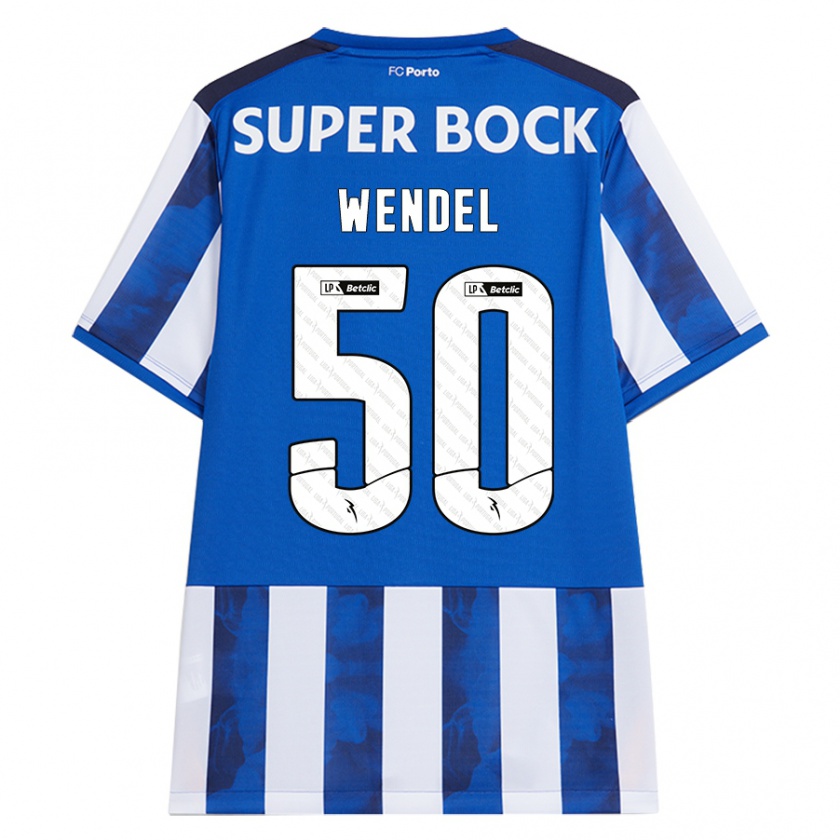 Kandiny Bambino Maglia Wendel #50 Blu Bianco Kit Gara Home 2024/25 Maglietta