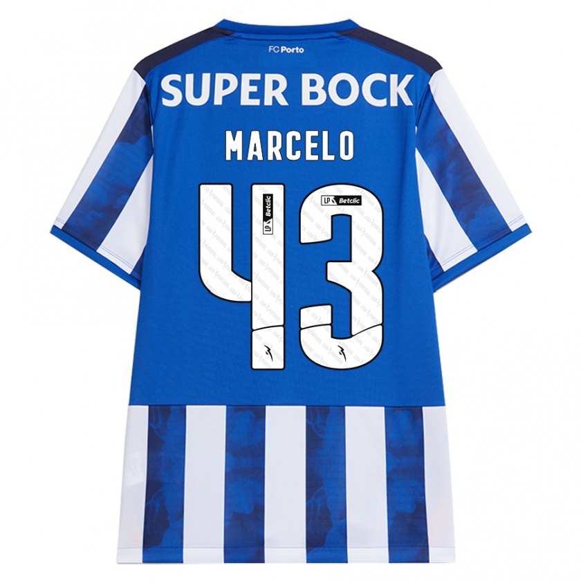 Kandiny Bambino Maglia Joao Marcelo #43 Blu Bianco Kit Gara Home 2024/25 Maglietta