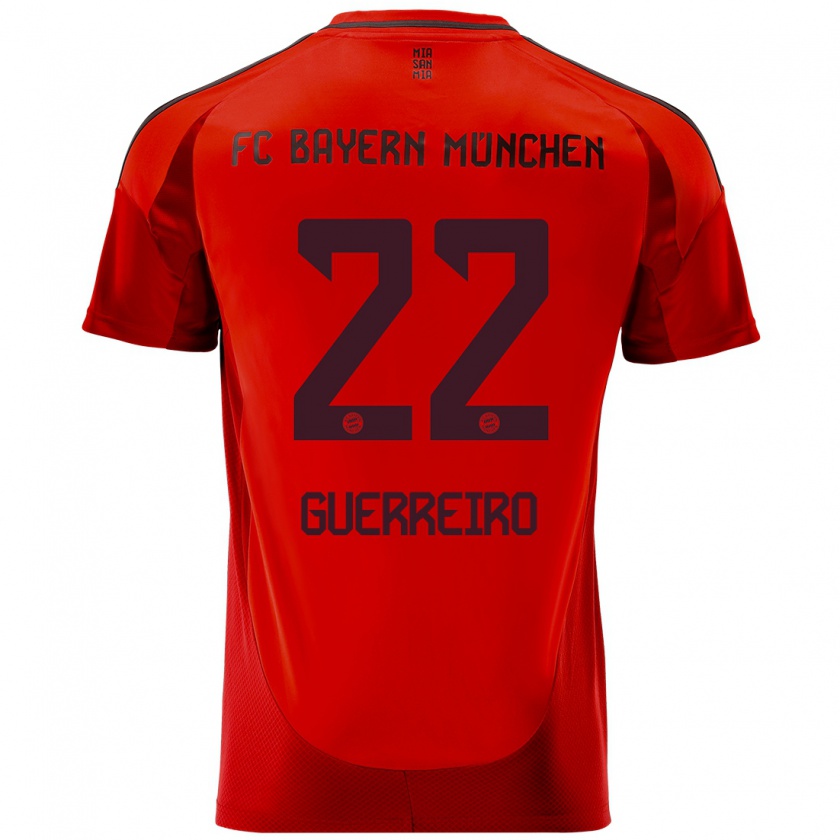 Kandiny Bambino Maglia Raphaël Guerreiro #22 Rosso Kit Gara Home 2024/25 Maglietta