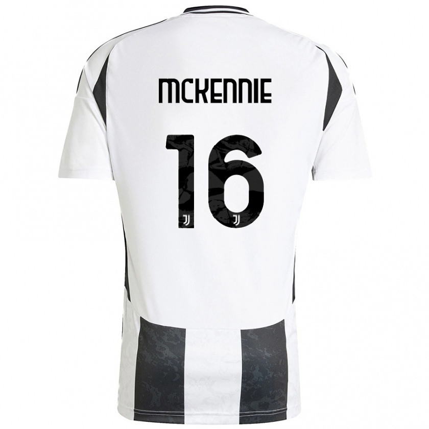 Kandiny Bambino Maglia Weston Mckennie #16 Bianco Nero Kit Gara Home 2024/25 Maglietta