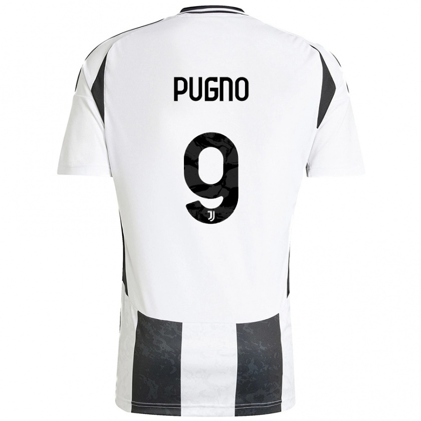 Kandiny Kinder Diego Pugno #9 Weiß Schwarz Heimtrikot Trikot 2024/25 T-Shirt Österreich