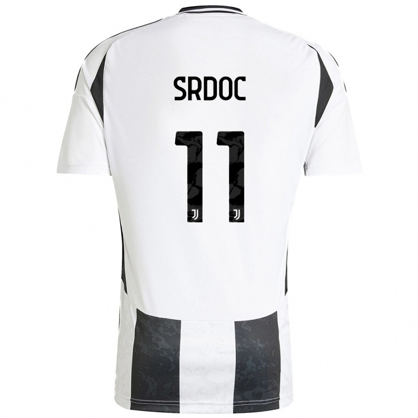 Kandiny Bambino Maglia Ivano Srdoc #11 Bianco Nero Kit Gara Home 2024/25 Maglietta