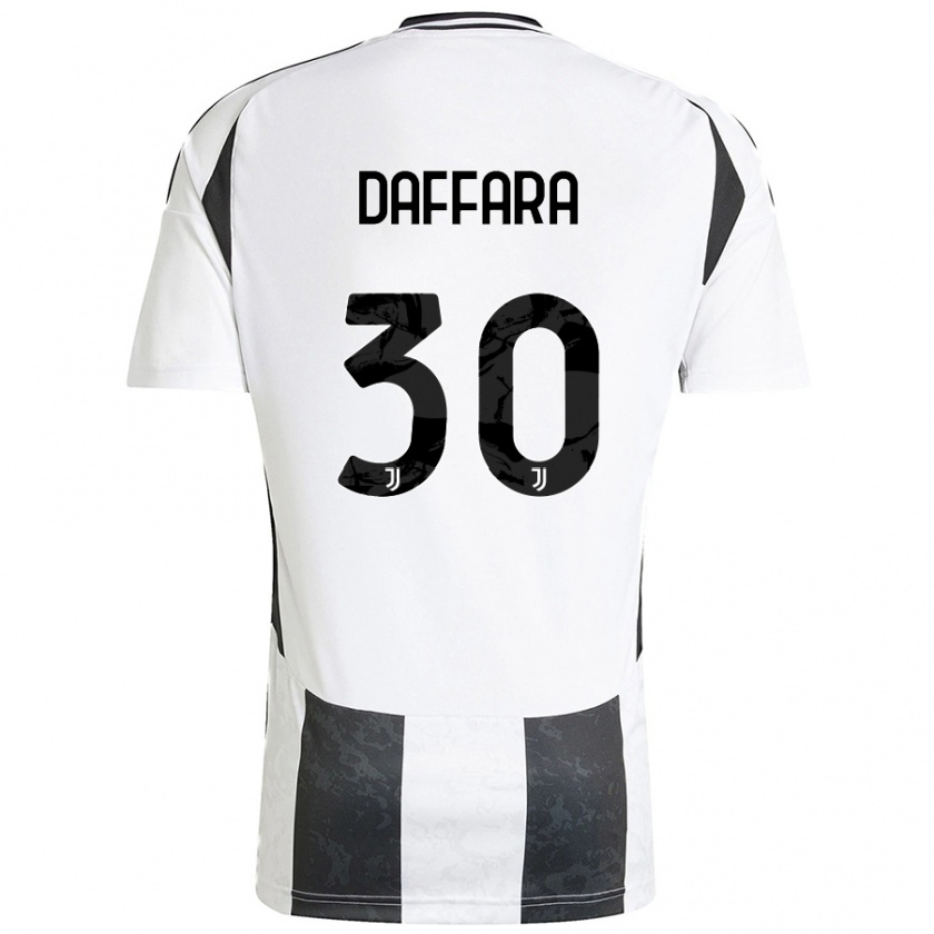 Kandiny Kinderen Giovanni Daffara #30 Wit Zwart Thuisshirt Thuistenue 2024/25 T-Shirt