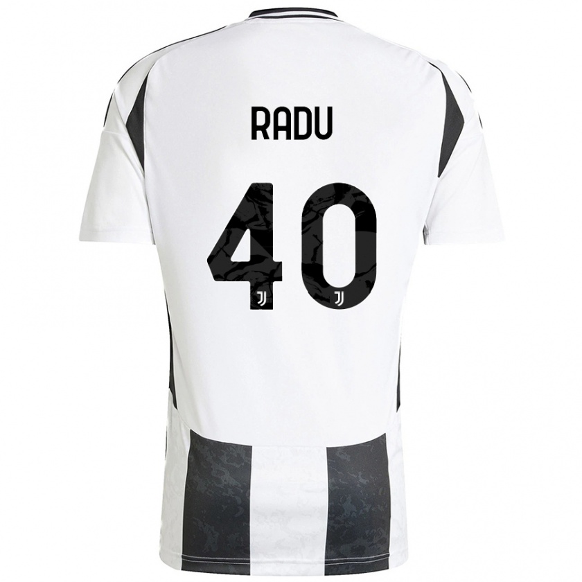 Kandiny Kinderen Riccardo Radu #40 Wit Zwart Thuisshirt Thuistenue 2024/25 T-Shirt