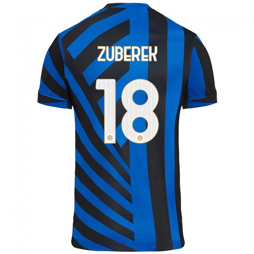 Kandiny Kinder Jan Zuberek #18 Blau Schwarz Heimtrikot Trikot 2024/25 T-Shirt Österreich