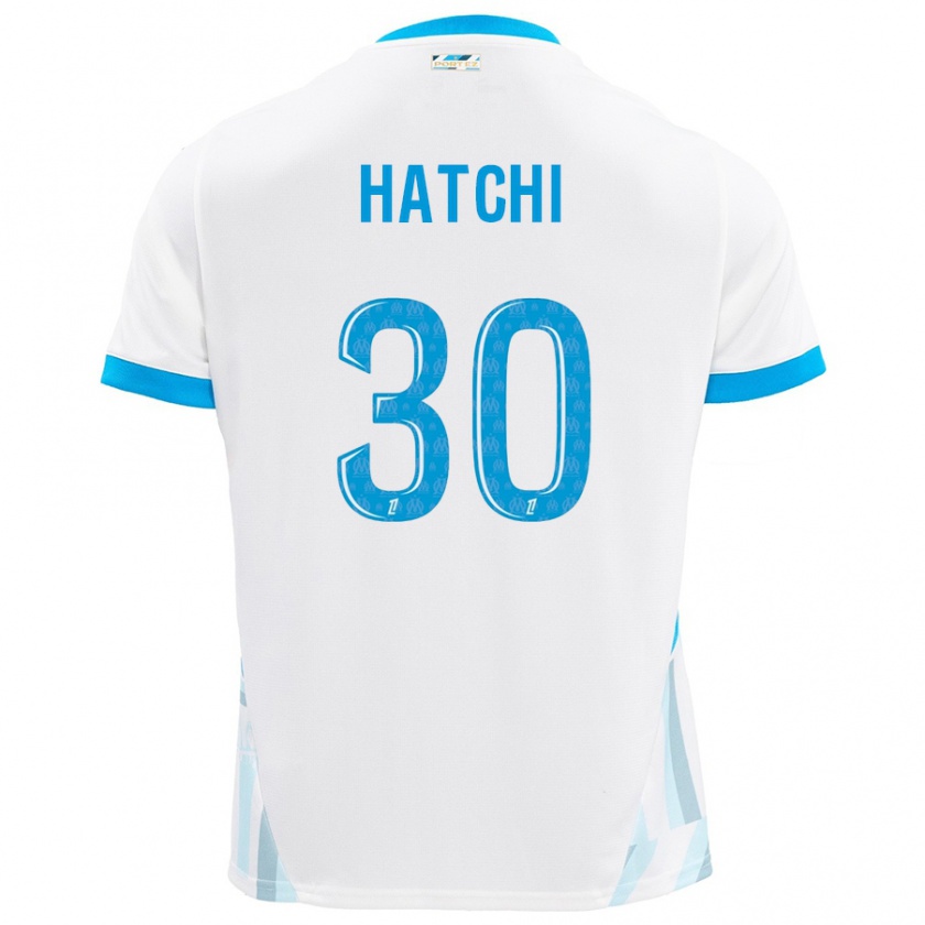 Kandiny Bambino Maglia Anaïs Hatchi #30 Bianco Azzurro Kit Gara Home 2024/25 Maglietta