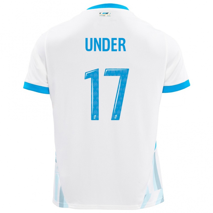 Kandiny Bambino Maglia Cengiz Under #17 Bianco Azzurro Kit Gara Home 2024/25 Maglietta