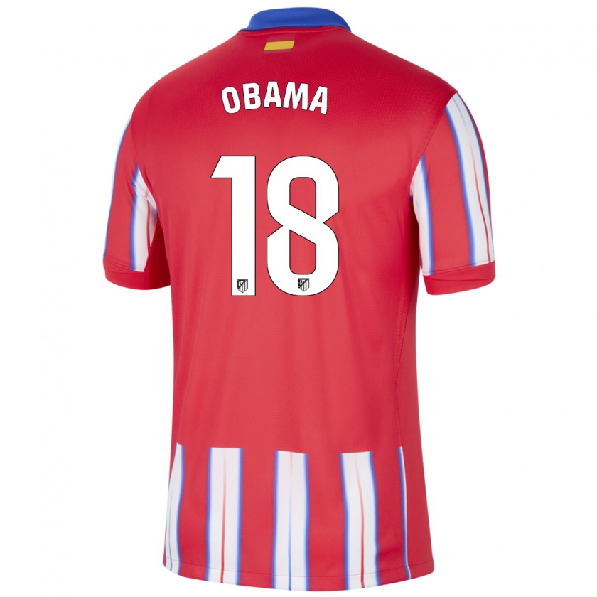 Kandiny Kinderen Salomon Obama #18 Rood Wit Blauw Thuisshirt Thuistenue 2024/25 T-Shirt