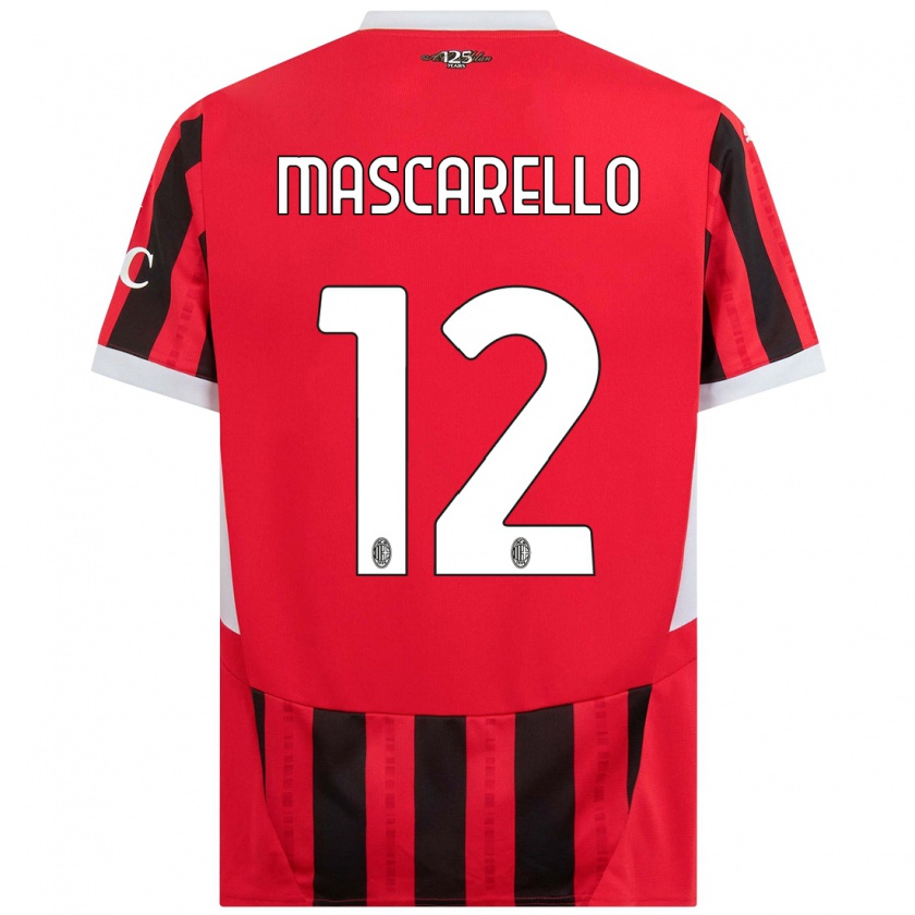 Kandiny Kinder Marta Mascarello #12 Rot Schwarz Heimtrikot Trikot 2024/25 T-Shirt Österreich