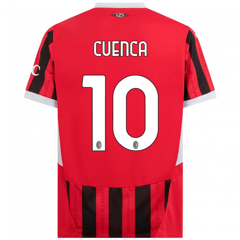 Kandiny Kinder Hugo Cuenca #10 Rot Schwarz Heimtrikot Trikot 2024/25 T-Shirt Österreich