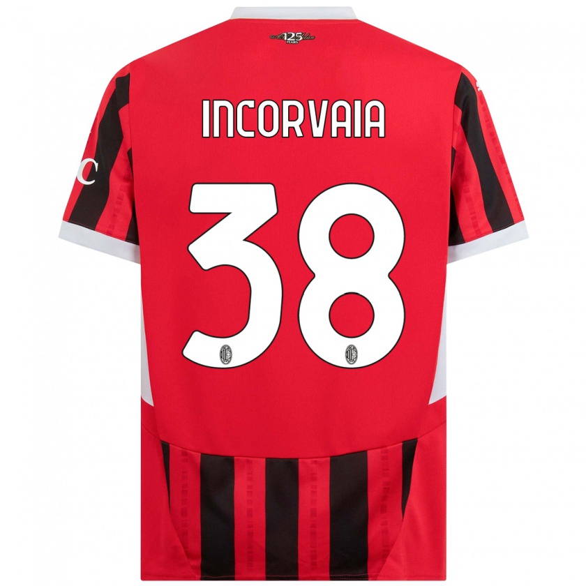 Kandiny Kinder Giovanni Incorvaia #38 Rot Schwarz Heimtrikot Trikot 2024/25 T-Shirt Österreich