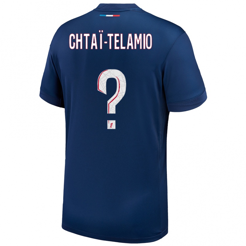 Kandiny Bambino Maglia Zayon Chtaï-Telamio #0 Blu Navy Bianco Kit Gara Home 2024/25 Maglietta