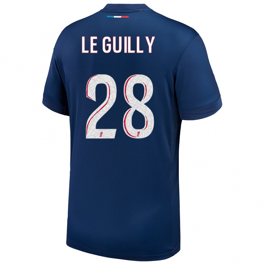 Kandiny Kinder Jade Le Guilly #28 Marineblau Weiß Heimtrikot Trikot 2024/25 T-Shirt Österreich