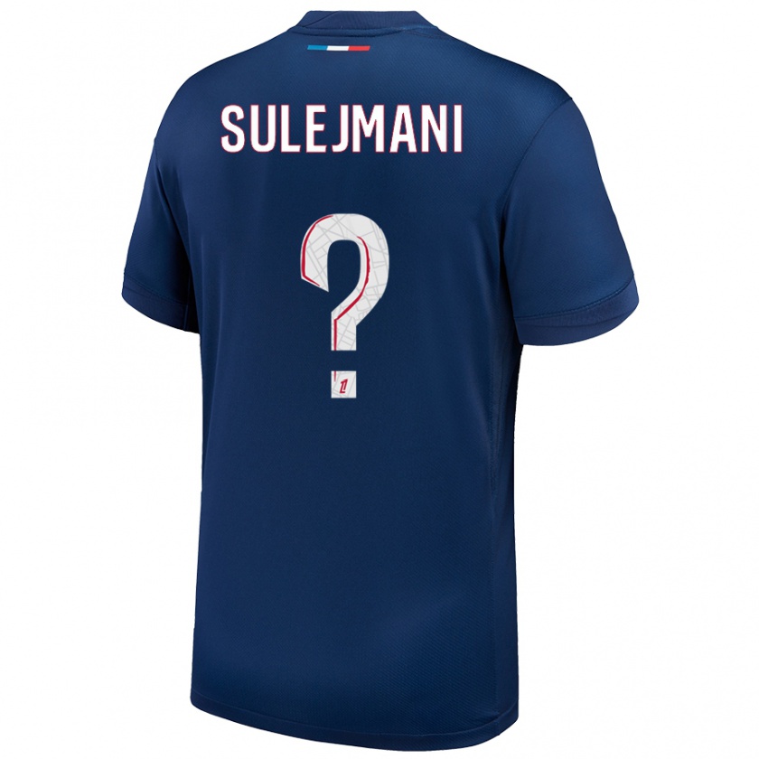 Kandiny Bambino Maglia Lora Sulejmani #0 Blu Navy Bianco Kit Gara Home 2024/25 Maglietta