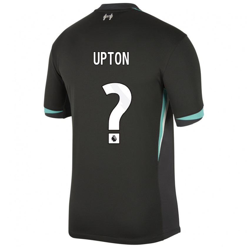 Kandiny Niño Camiseta Joe Upton #0 Negro Antracita Blanco 2ª Equipación 2024/25 La Camisa México