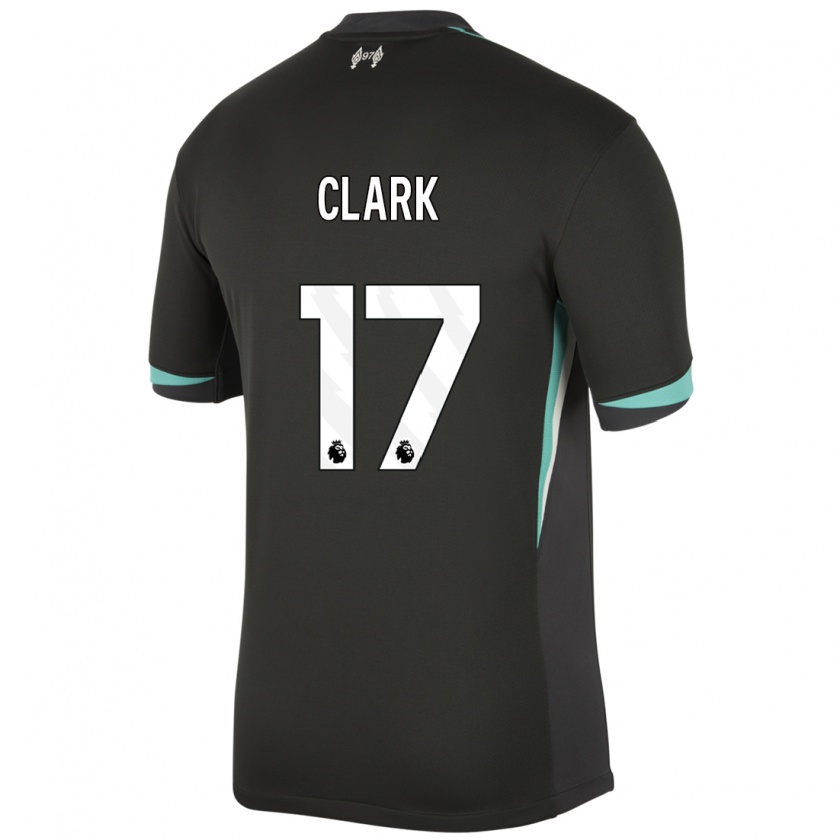 Kandiny Bambino Maglia Jenna Clark #17 Nero Antracite Bianco Kit Gara Away 2024/25 Maglietta