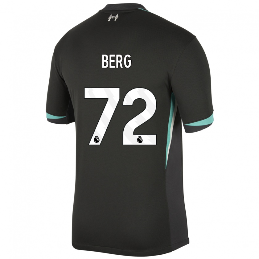 Kandiny Kinder Sepp Van Den Berg #72 Schwarz Anthrazitweiß Auswärtstrikot Trikot 2024/25 T-Shirt Österreich