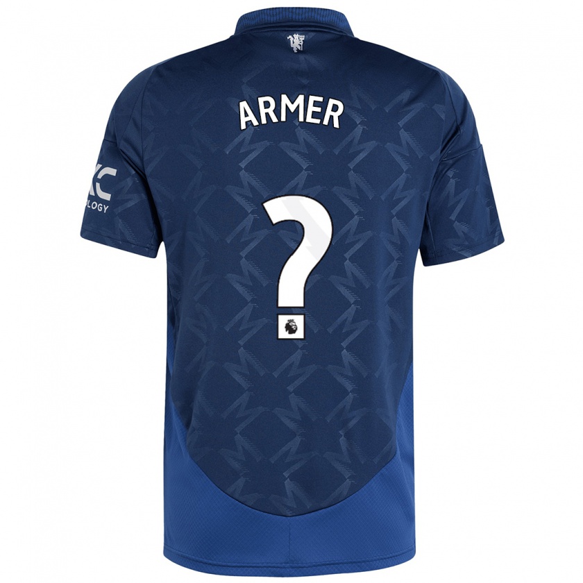 Kandiny Bambino Maglia Daniel Armer #0 Indaco Kit Gara Away 2024/25 Maglietta