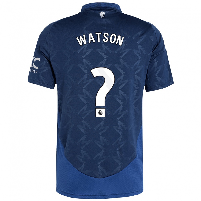 Kandiny Bambino Maglia Jacob Watson #0 Indaco Kit Gara Away 2024/25 Maglietta