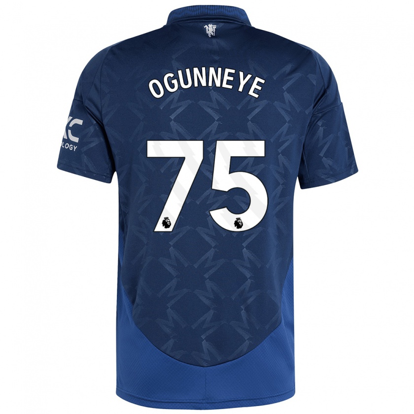 Kandiny Kinder Habeeb Ogunneye #75 Indigo Auswärtstrikot Trikot 2024/25 T-Shirt Österreich