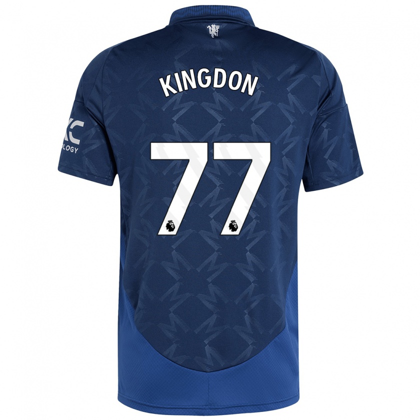 Kandiny Bambino Maglia Jack Kingdon #77 Indaco Kit Gara Away 2024/25 Maglietta