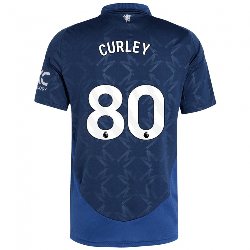 Kandiny Kinderen Ruben Curley #80 Indigo Uitshirt Uittenue 2024/25 T-Shirt