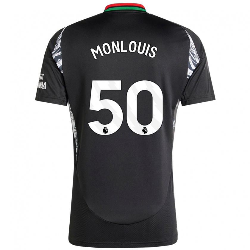 Kandiny Bambino Maglia Zane Monlouis #50 Nero Kit Gara Away 2024/25 Maglietta