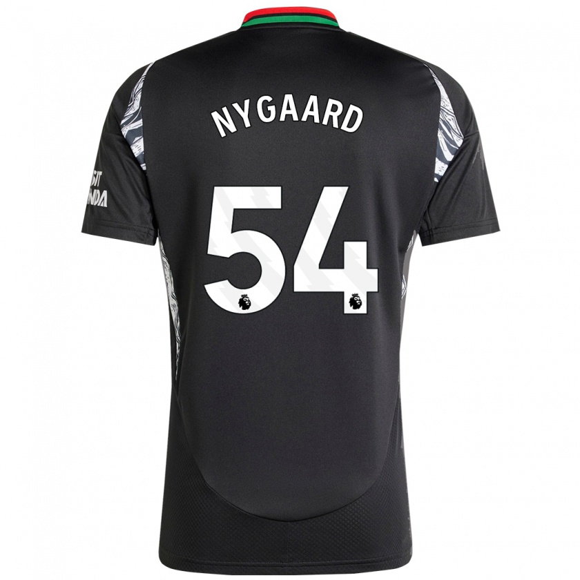 Kandiny Niño Camiseta Lucas Nygaard #54 Negro 2ª Equipación 2024/25 La Camisa