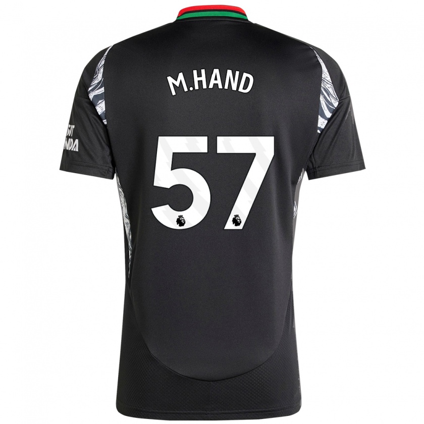 Kandiny Bambino Maglia Ismail Oulad M'hand #57 Nero Kit Gara Away 2024/25 Maglietta